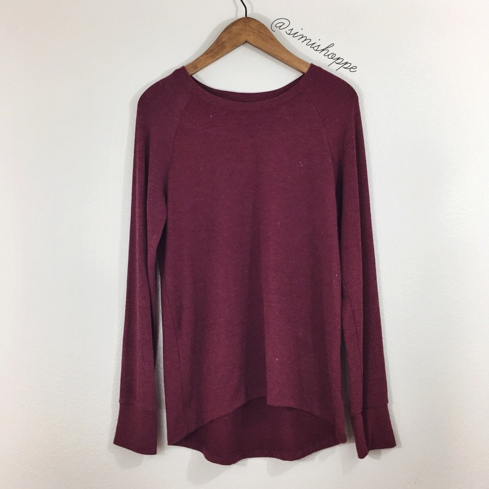 NEW Brandy Melville Maroon Crewneck Sweater
